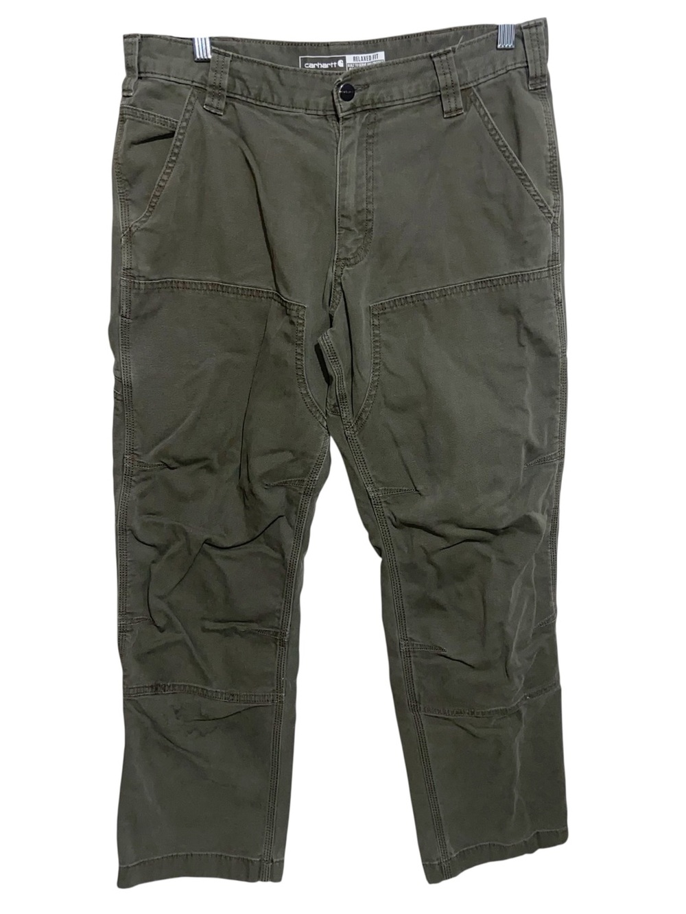 Carhartt Pants Mens 33X29 Rugged Flex Relaxed Fit Canvas Double-Front Work Wear